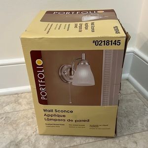NWOT; Portfolio Wall Sconce